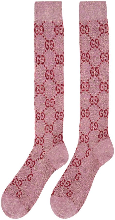 gucci socks pink and green|pink gucci socks men.